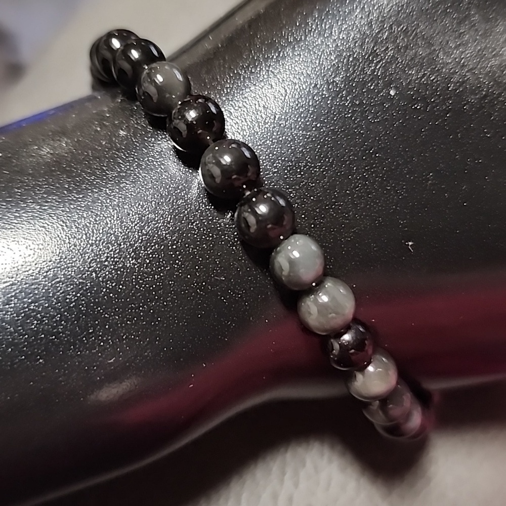 💥4 For $20💥Obsidian 6mm Natural Stone Beaded Stretch Bracelet